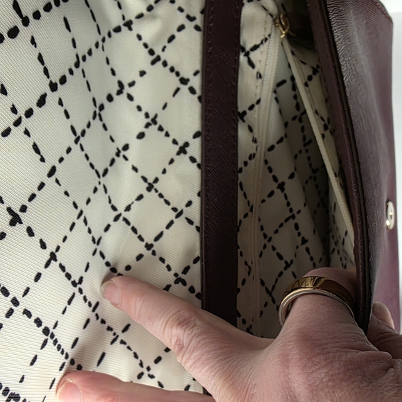 Kate Spade Greer Laurel Way Deep Plum Leather Crossbody Shoulder Bag - Picture 11 of 11